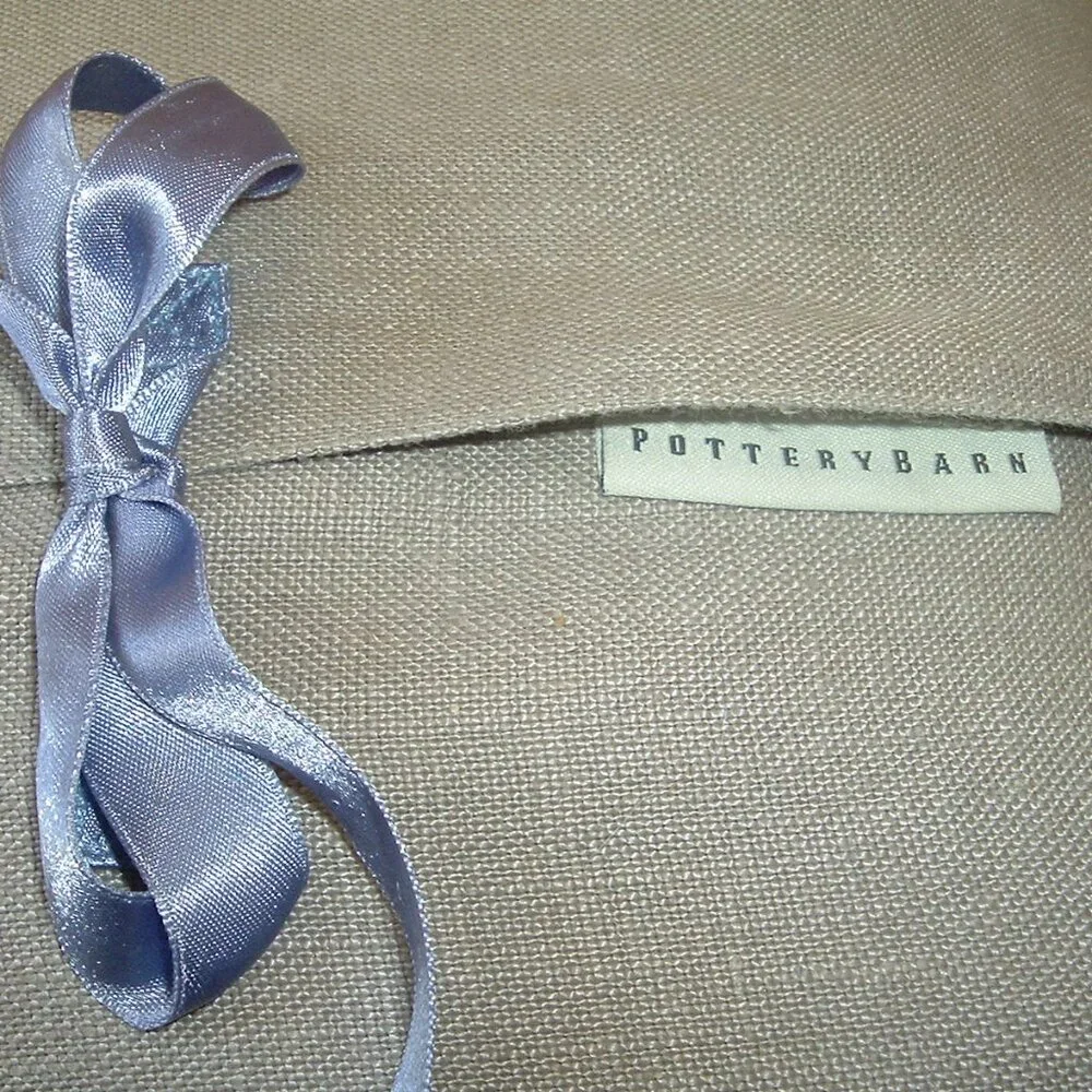 Pottery Barn PAIR Linen NEST pillows Bird's nest, Spring, Home Decor 10